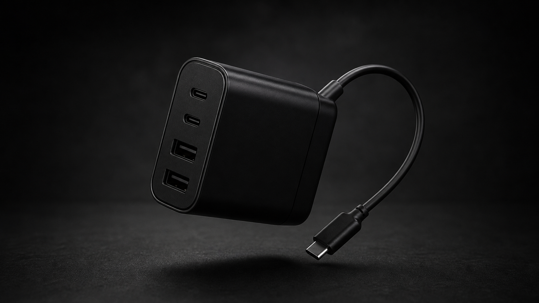 黒いUSB急速充電器 おすすめ3選｜コンセント周りのノイズを一つの塊に集約する